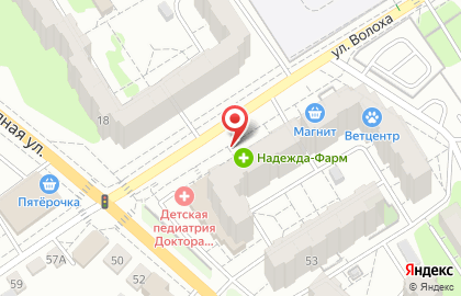 Росс-Тур на улице Волоха на карте