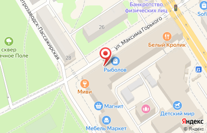 Салон мебели Эльсинор на улице Максима Горького на карте