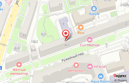 Автошкола Парк МСК в Ружейном переулке на карте