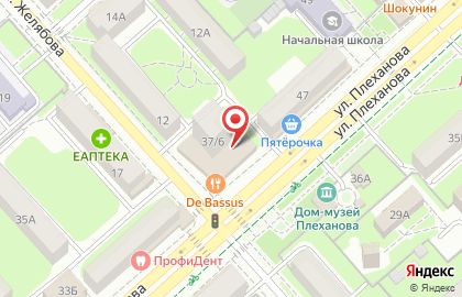 Кафе Траттория в Правобережном районе на карте