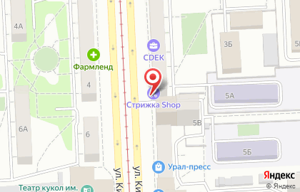 Парикмахерская Стрижка-Shop в Калининском районе на карте
