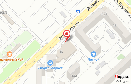Фабрика печатей на Ястынской улице на карте
