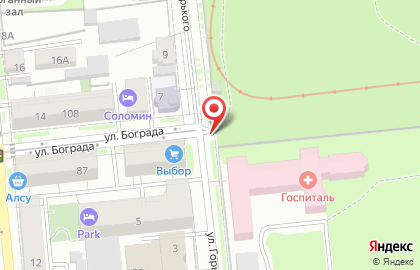 Автостоянка в Красноярске на карте