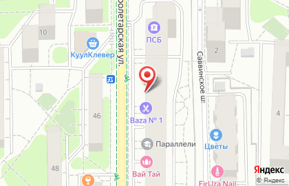Зоомагазин Астин на Пролетарской улице на карте
