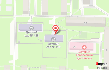 Детский сад # 113 Логопедический на карте