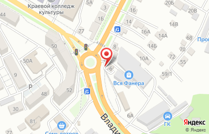 Продуктовый магазин во Владивостоке на карте