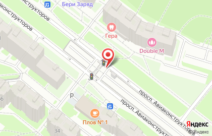 Автостоянка Парк-Групп на проспекте Авиаконструкторов на карте