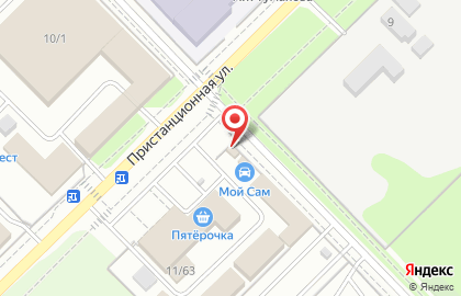 Киоск фастфудной продукции на Пристанционной улице на карте