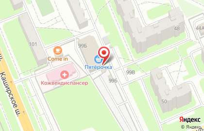 Магазин колбасных изделий Рублёвский на Каширском шоссе в Домодедово на карте