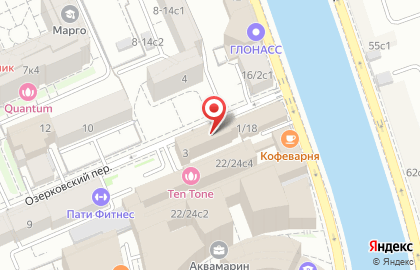 Отеделение банка Руснарбанк в Озерковском переулке на карте