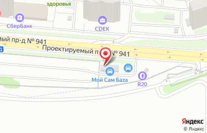 Автомойка самообслуживания Мой Сам 24 на улице Александры Монаховой на карте