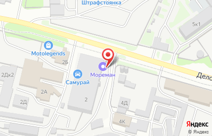 Магазин морских товаров Мореман на Деловой улице на карте