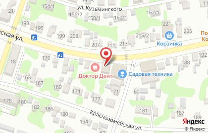 Магазин Сантехмаркет на Красной улице на карте