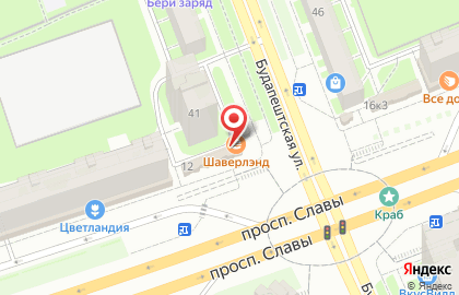 Кафе Еврик на Будапештской улице на карте