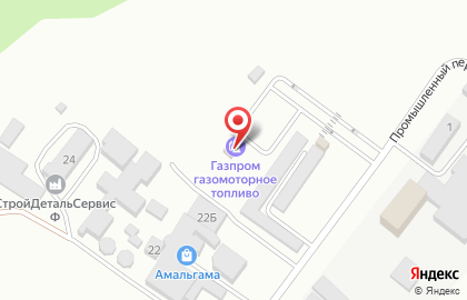 Сеть АГНКС Газпром в Промышленном переулке на карте