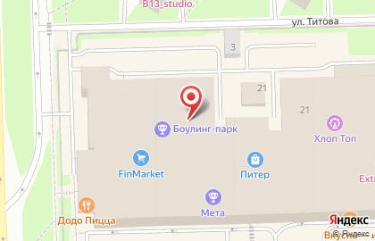 Супермаркет Перекрёсток на улице Типанова на карте