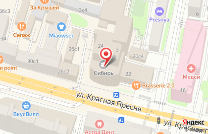 Кофейня Coffee and the City в ТЦ Тропикано на карте