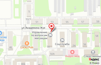 Отдел по вопросам миграции Балаковское межмуниципальное управление МВД РФ по Саратовской области на карте