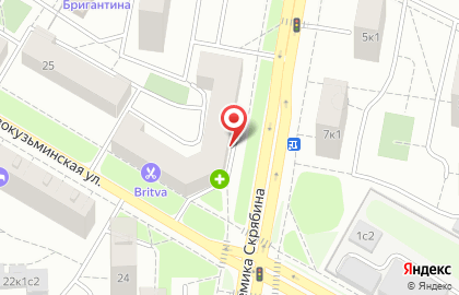 Социальная аптека Столички на 1-й Новокузьминской улице на карте