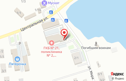 Радуга, ЧОУ на улице Мира на карте