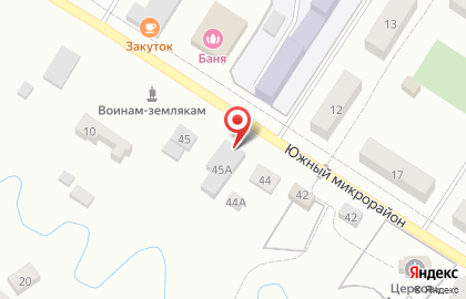 Кафе Баку на Южной улице на карте