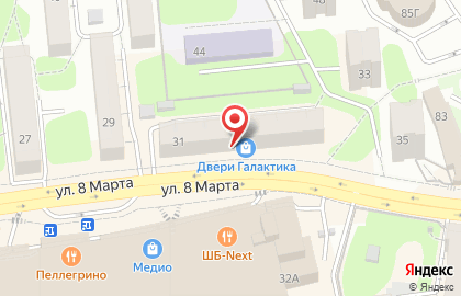 Салон дверей Двери Окна на улице 8 Марта на карте
