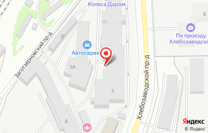 Компания Лесмастер Плюс в Хлебозаводском проезде на карте