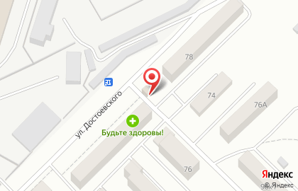 Киоск фастфудной продукции на улице Достоевского на карте