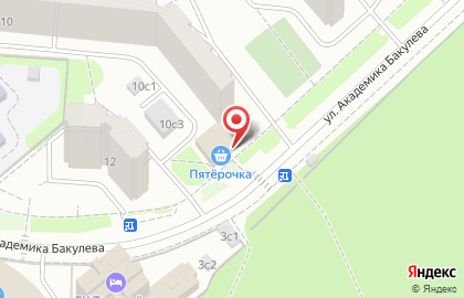 Отделение службы доставки Boxberry на улице Академика Бакулева на карте