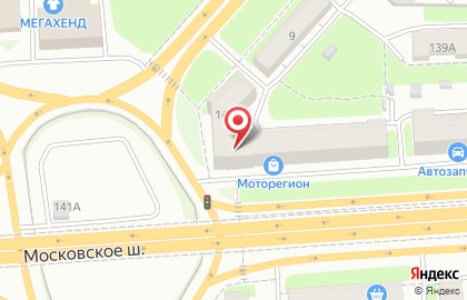 Автомагазин Шанс на Московском шоссе на карте