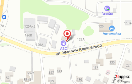 АЗС в Барнауле на карте