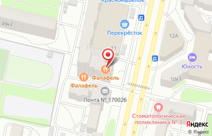 Служба доставки суши Суши Wok на Комсомольском проспекте на карте