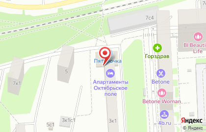 Дом быта ОК мастер на метро Октябрьское поле на карте