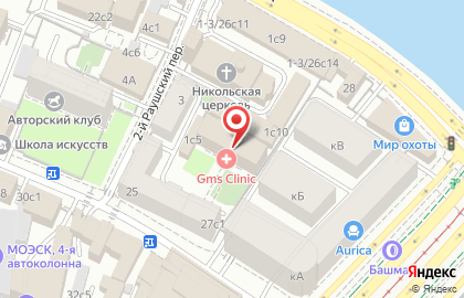 Клиника GMS Clinic на Садовнической улице на карте