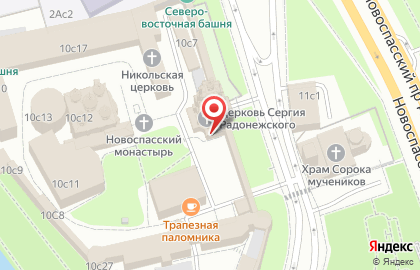 При Ново-спасском (ставропигиальном) Мужском Монастыре на карте