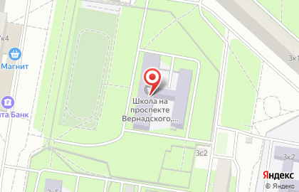 Школа танцев Грация МГУ-1 на улице 26-ти Бакинских Комиссаров на карте