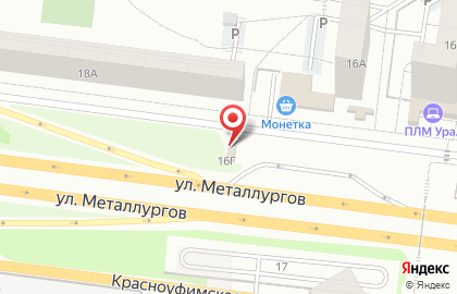 Магазин автоаксессуаров на улице Металлургов на карте