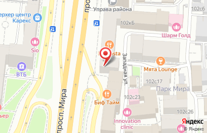 Кофейня My Yummy на метро Алексеевская на карте