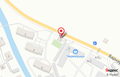 Продовольственный магазин Добрый на Барнаульской улице на карте