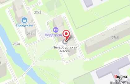 Школа балета для детей KASOK на метро Проспект Большевиков на карте