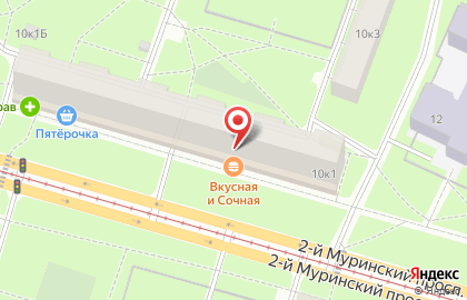 Магазин автозапчастей для BMW, Honda, Opel на Муринском 2-м проспекте, 10 к1 на карте