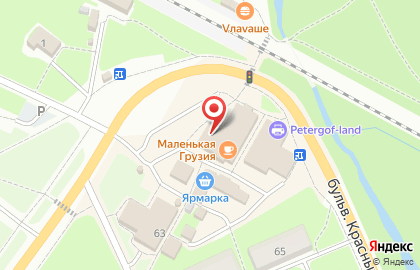 Магазин овощей и фруктов на бульваре Красных Курсантов на карте