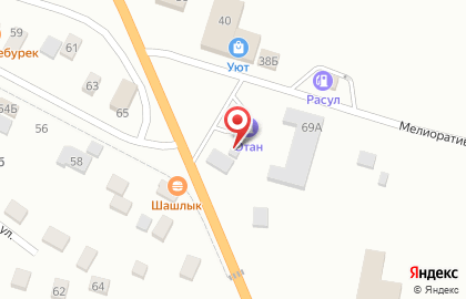 Магазин хлебобулочных изделий на Кооперативной улице на карте