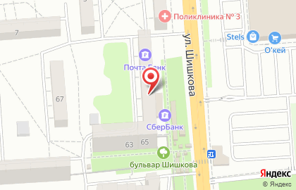 Бельпостель на улице Шишкова на карте