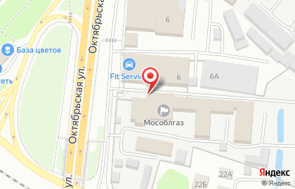 Магазин Мособлгаз Восток на Октябрьской улице на карте