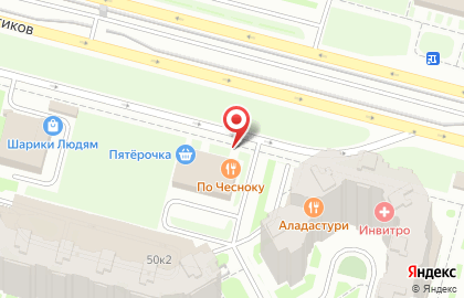 Ресторан-пивоварня Рулька на улице Оптиков на карте