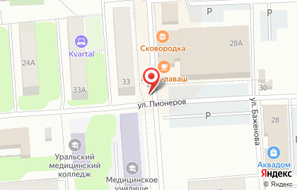 EKG на улице Федосеева на карте