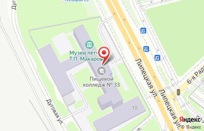 Пищевой колледж №33 в Москве на карте