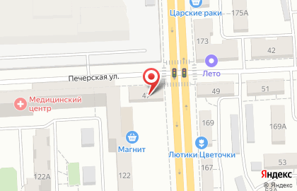 Мужская парикмахерская СуперМен на Печерской улице на карте