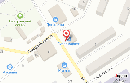 Продовольственный магазин Корзинка на улице Дзержинского на карте